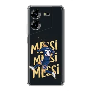 Чохол з принтом «Messi ПСЖ» для TECNO POVA 5 (LG7n)