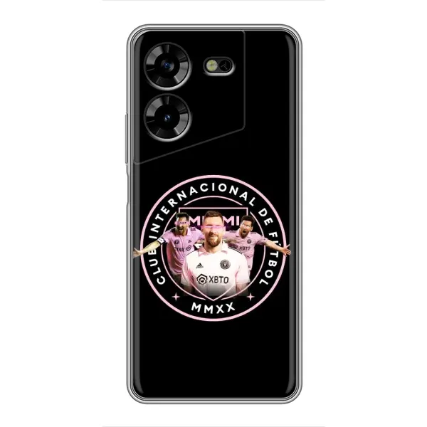Чехол с принтом «Месси в лого» для TECNO POVA 5 (LG7n)