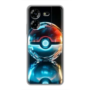 Чехол с Пикачу на Tecno POVA 5 (LG7n) (Мяч Пикачу)