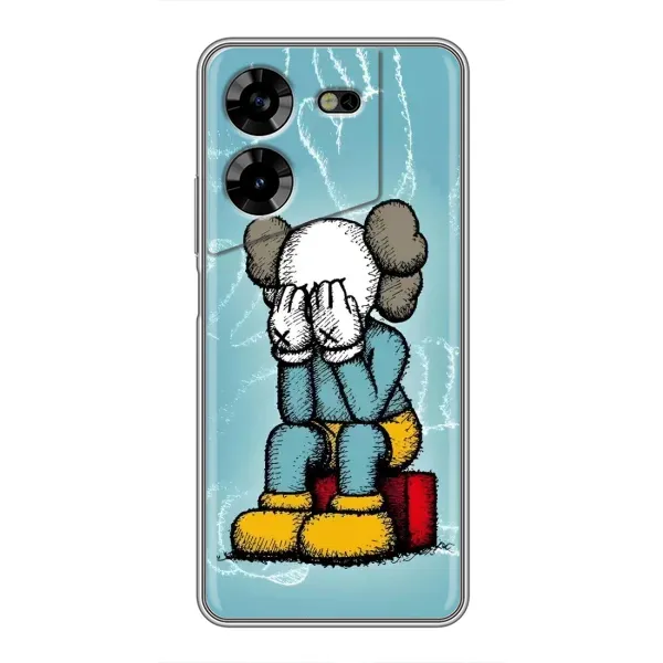 Чехол с принтом «Плач Bearbrick» для TECNO POVA 5 (LG7n)