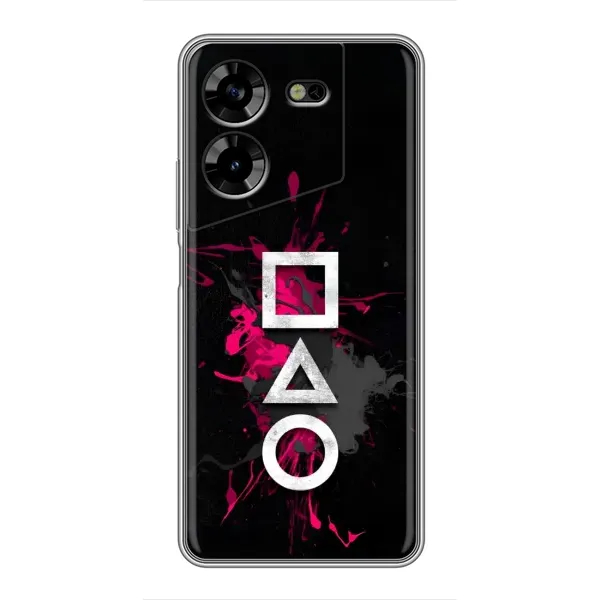 Чохол з принтом «Символи Гра кальмара» для TECNO POVA 5 (LG7n) Чохол з принтом «Символи Гра кальмара» для TECNO POVA 5 (LG7n)