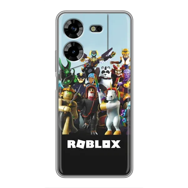Чехол с принтом «ROBLEX» для TECNO POVA 5 (LG7n)