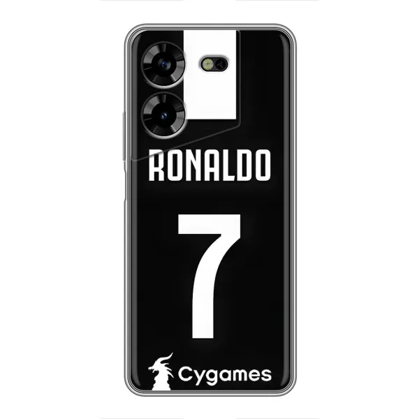 Чехол с принтом «RONALDO 7» для TECNO POVA 5 (LG7n)