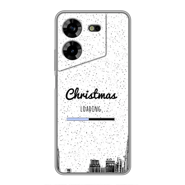 Чехол с принтом «Рождество загружается» для TECNO POVA 5 (LG7n)