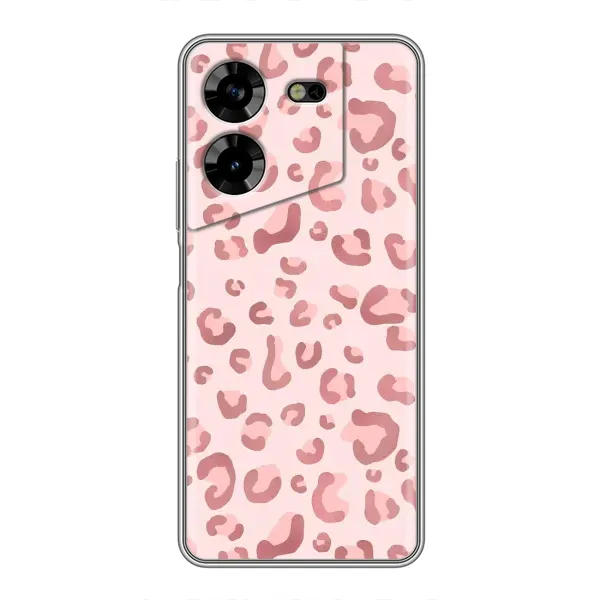 Чехол с принтом «Розовый леопард» для TECNO POVA 5 (LG7n)