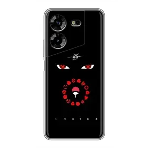 Чехлы на тему: Итачи Учиха для Tecno POVA 5 (LG7n) (AlphaPrint) (глаза Итачи)