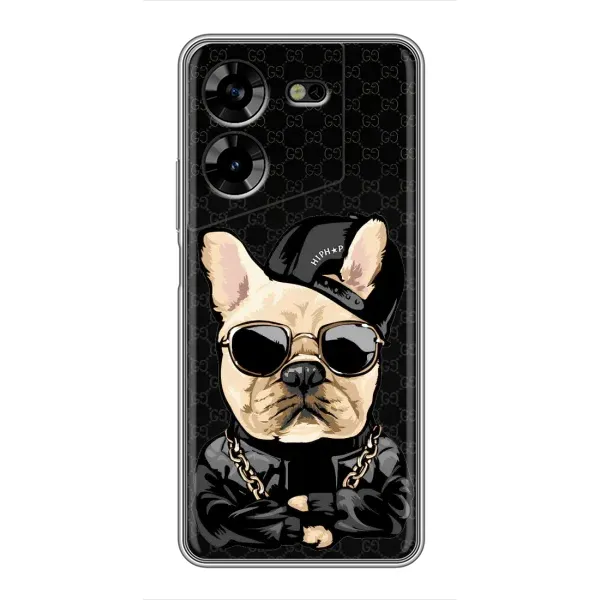 Чехол с принтом «Стильная собака» для TECNO POVA 5 (LG7n)