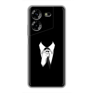 Чехол для Техно ПОВА 5 - (AlphaPrint) с печатью (ТОП продаж) (Стиляга)