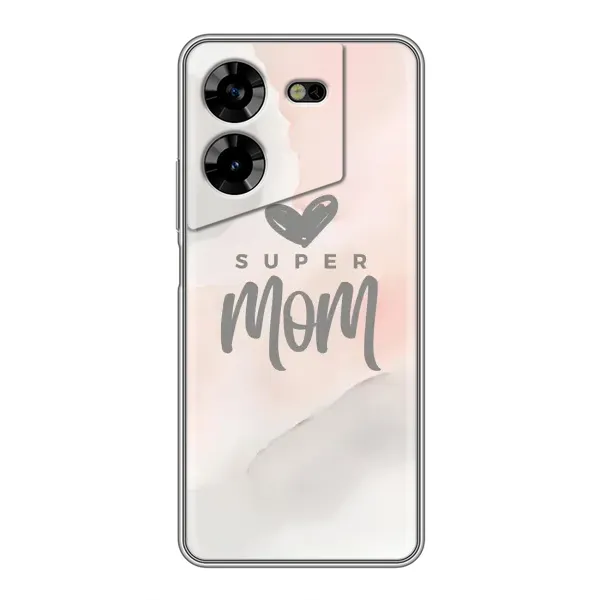 Чехол с принтом «Супер мама» для TECNO POVA 5 (LG7n)