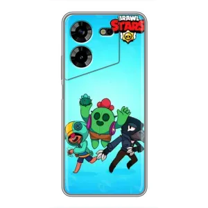 Чехлы Brawl Stars для Tecno POVA 5 (LG7n) (AlphaPrint) (Тріо героїв)