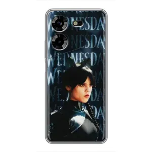 Чохли Венсдей на Tecno POVA 5 (LG7n) Уенсдей (AlphaPrint) (Венздей кішка)
