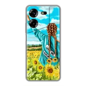 Чехол для Патриота Украины Tecno POVA 5 (LG7n) - (AlphaPrint) (Украиночка)