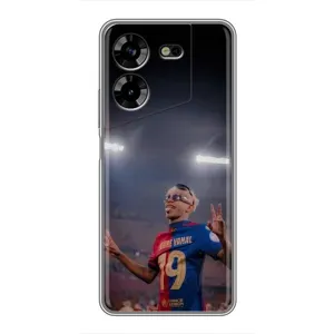 Чехол с футболистом Ламин Ямаль Tecno POVA 5 (LG7n) (Ямаль на стадионе)