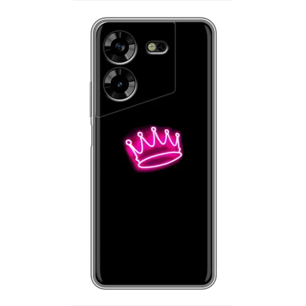 Чехол с принтом «Яркая корона» для TECNO POVA 5 (LG7n)