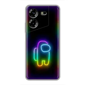 Чехол Амонг Ас для Tecno POVA 5 (LG7n) (AlphaPrint) (Яркий скин)