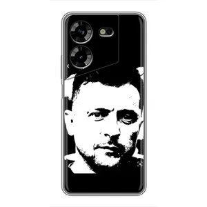 Чехол для Tecno POVA 5 (LG7n) (AlphaPrint - с принтом Зеленского)