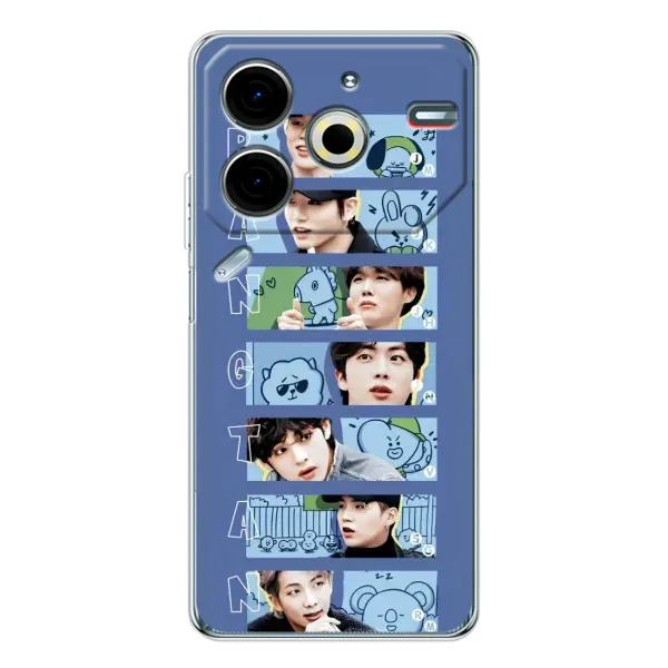 Чохол з принтом «Bangtan» для TECNO Pova 6 Neo 5G