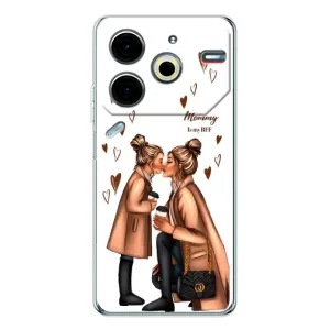 Чохол з друком для Tecno Pova 6 Neo 5G - (Мама з дитинкою) (AlphaPrint) (Донька і мама)