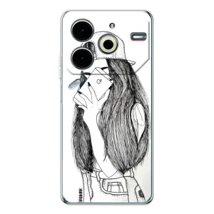 Чохол з друком для Tecno Pova 6 Neo 5G - (Мода) (AlphaPrint) (Фото дівчини)