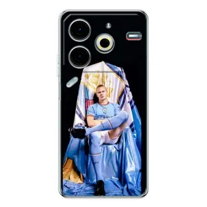 Чехол с принтом «футболист Холанн» для TECNO Pova 6 Neo 5G