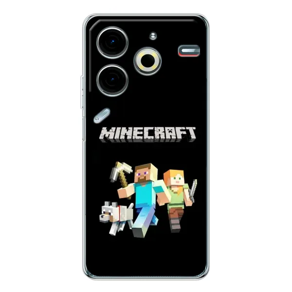 Чохол з принтом «герої Minecraft» для TECNO Pova 6 Neo 5G Чохол з принтом «герої Minecraft» для TECNO Pova 6 Neo 5G