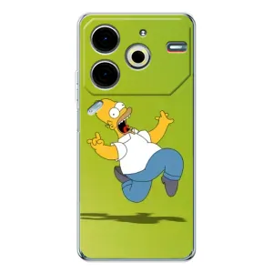 Чjхол з Сімпсонами для Tecno Pova 6 Neo 5G (VPrint) (Гомер Сімпсон)
