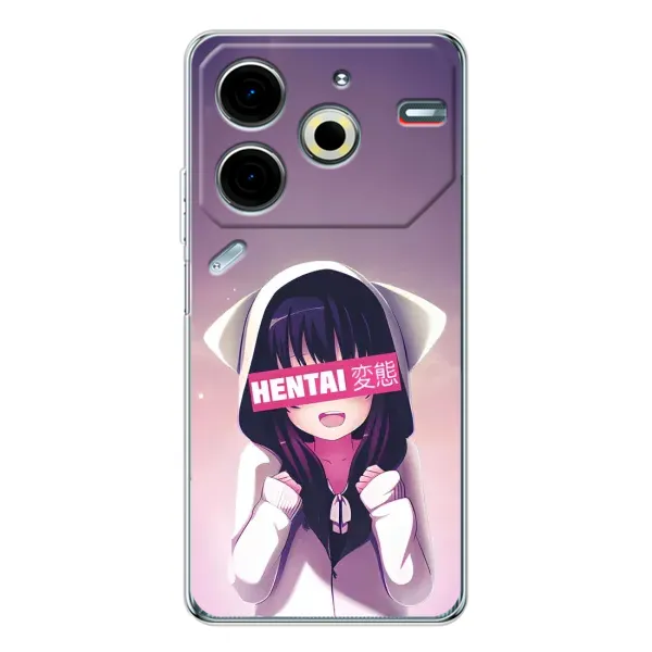 Чохол з принтом «Hentai chan» для TECNO Pova 6 Neo 5G