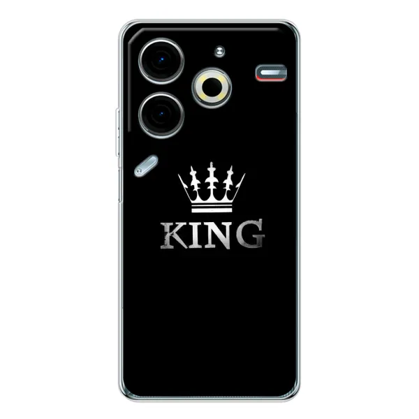 Чохол з принтом «KING» для TECNO Pova 6 Neo 5G Чохол з принтом «KING» для TECNO Pova 6 Neo 5G