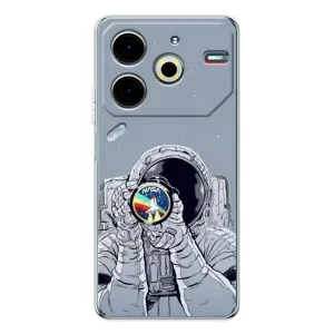Чохол NASA для Tecno Pova 6 Neo 5G (AlphaPrint) (Космонавт фото)