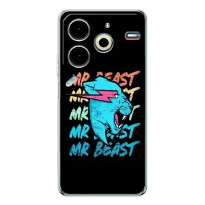 Чохли Містер Біст для Пова 6 Нео 5Джі (logo Mr beast)