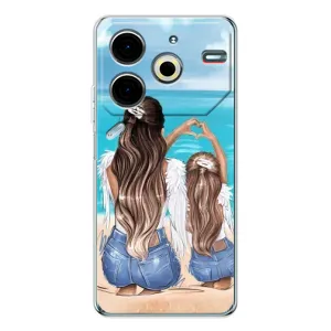 Чехол с печатью для Tecno Pova 6 Neo 5G - (Мама с ребенком) (AlphaPrint)