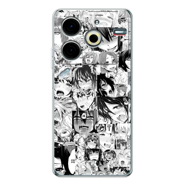 Чохол з принтом «Ahegao manga» для TECNO Pova 6 Neo 5G