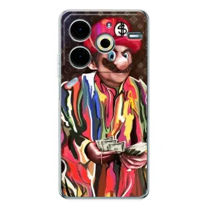 Бренднові Чохли для Tecno Pova 6 Neo 5G - (PREMIUMPrint) (Mario LV)