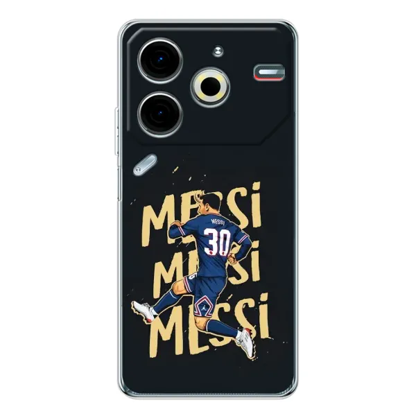 Чохол з принтом «Messi ПСЖ» для TECNO Pova 6 Neo 5G