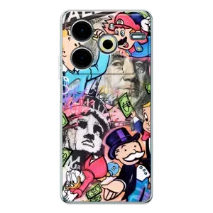 Чохли з крутими принтами для Tecno Pova 6 Neo 5G - (PREMIUMPrint) (Monopoly man)
