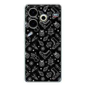 Новорічні, Святкові Чохли для Tecno Pova 6 Neo 5G - 2024 год (Новорічний фон)