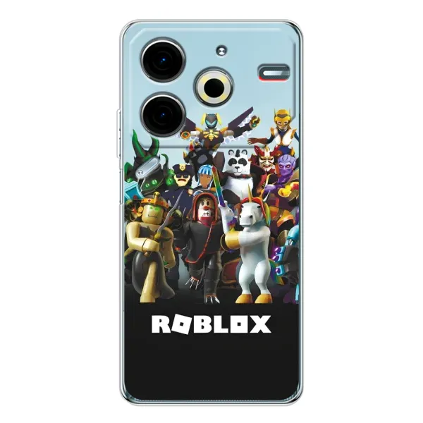 Чехол с принтом «ROBLEX» для TECNO Pova 6 Neo 5G