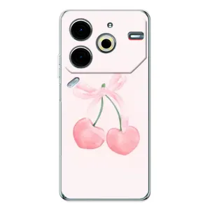 Чохол з розовим принтом для Tecno Pova 6 Neo 5G (Рожеві вишні)