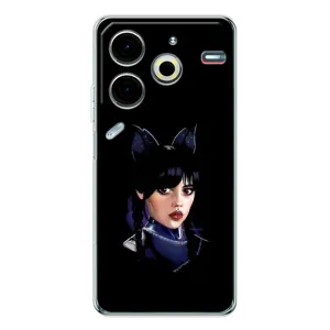 Чехлы Венсдей на Tecno Pova 6 Neo 5G Уэнсдей (AlphaPrint)