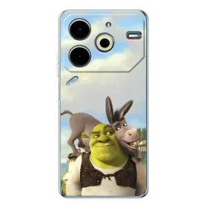 Чохол з мультфільмом Шрек на Tecno Pova 6 Neo 5G (Шрек та Осел)