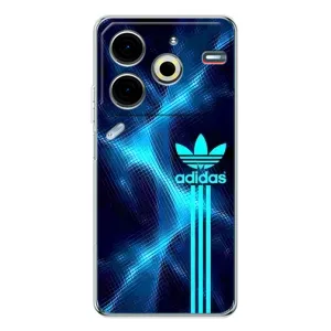 Чохли Адидас для Tecno Pova 6 Neo 5G (AlphaPrint) (Синій Адідас)