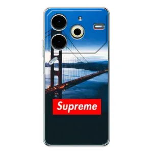 Чехол с принтом «Стиль Supreme» для TECNO Pova 6 Neo 5G