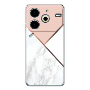 Мраморний чехол на Tecno Pova 6 Neo 5G (VPrint) (Тройний мрамор)