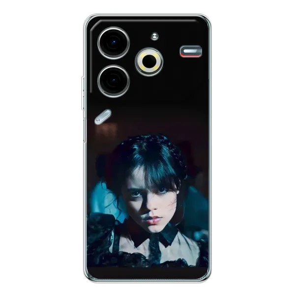 Чохол з принтом «погляд Венздей» для TECNO Pova 6 Neo 5G