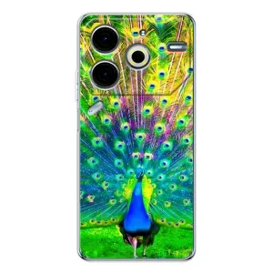 Чохол з пташками на Tecno Pova 6 Neo 5G (VPrint) (Яскравий Павлин)