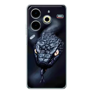 Чохол з картинкою 'Хижаки' для Tecno Pova 6 Neo 5G (Чорна змія)