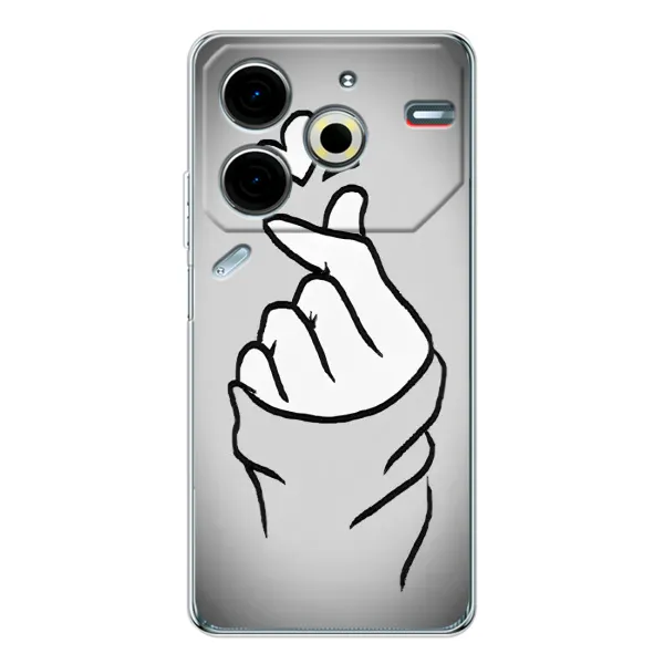 Чохол з принтом «Значок Love» для TECNO Pova 6 Neo 5G