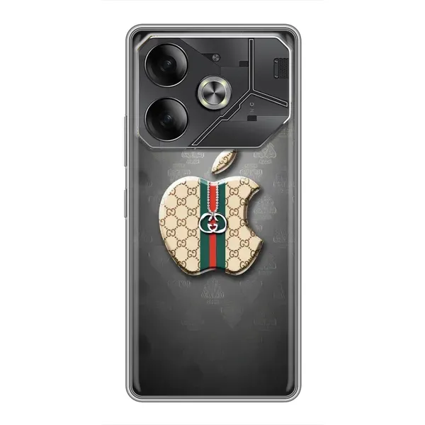 Чехол с принтом «Apple gucci» для TECNO Pova 6