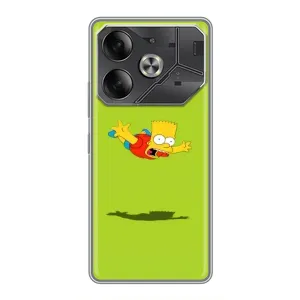 Чехол с Симпсонами для Tecno Pova 6 (VPrint)