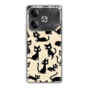 Чехол с рисунком кот на Tecno Pova 6